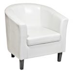 White bucket chair